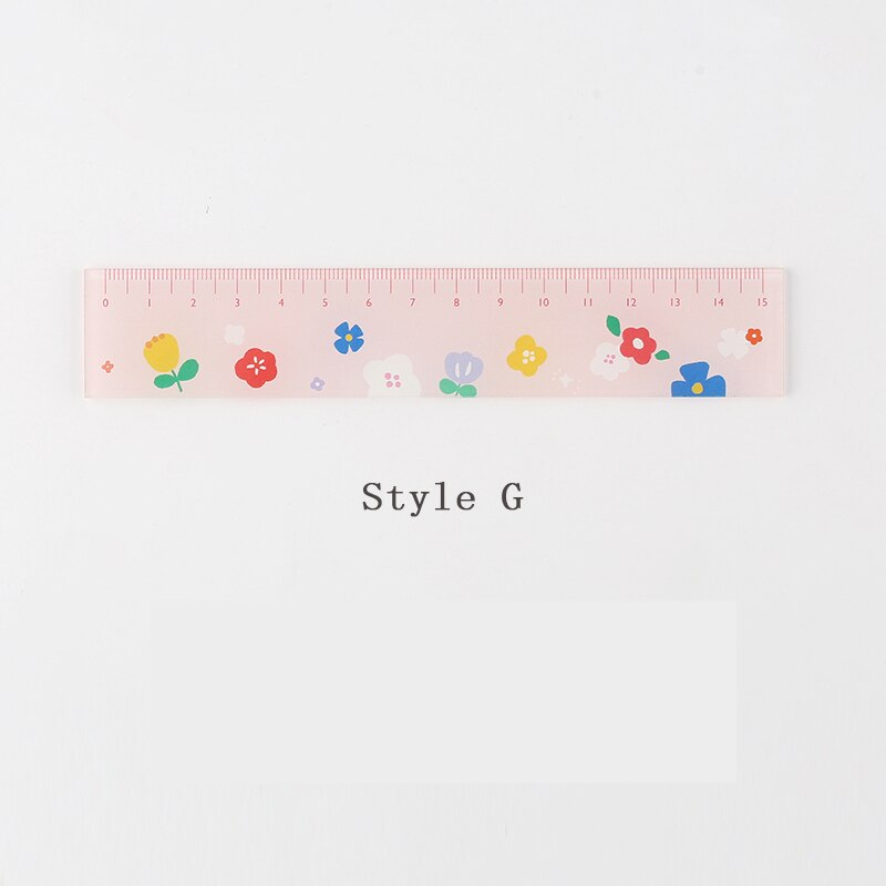 Señor papel, 8 diseños de 15cm, regla de Color acrílico para aperitivos, reglas para dibujo DIY multifunción para niños, estudiantes, oficina, escuela, papelería