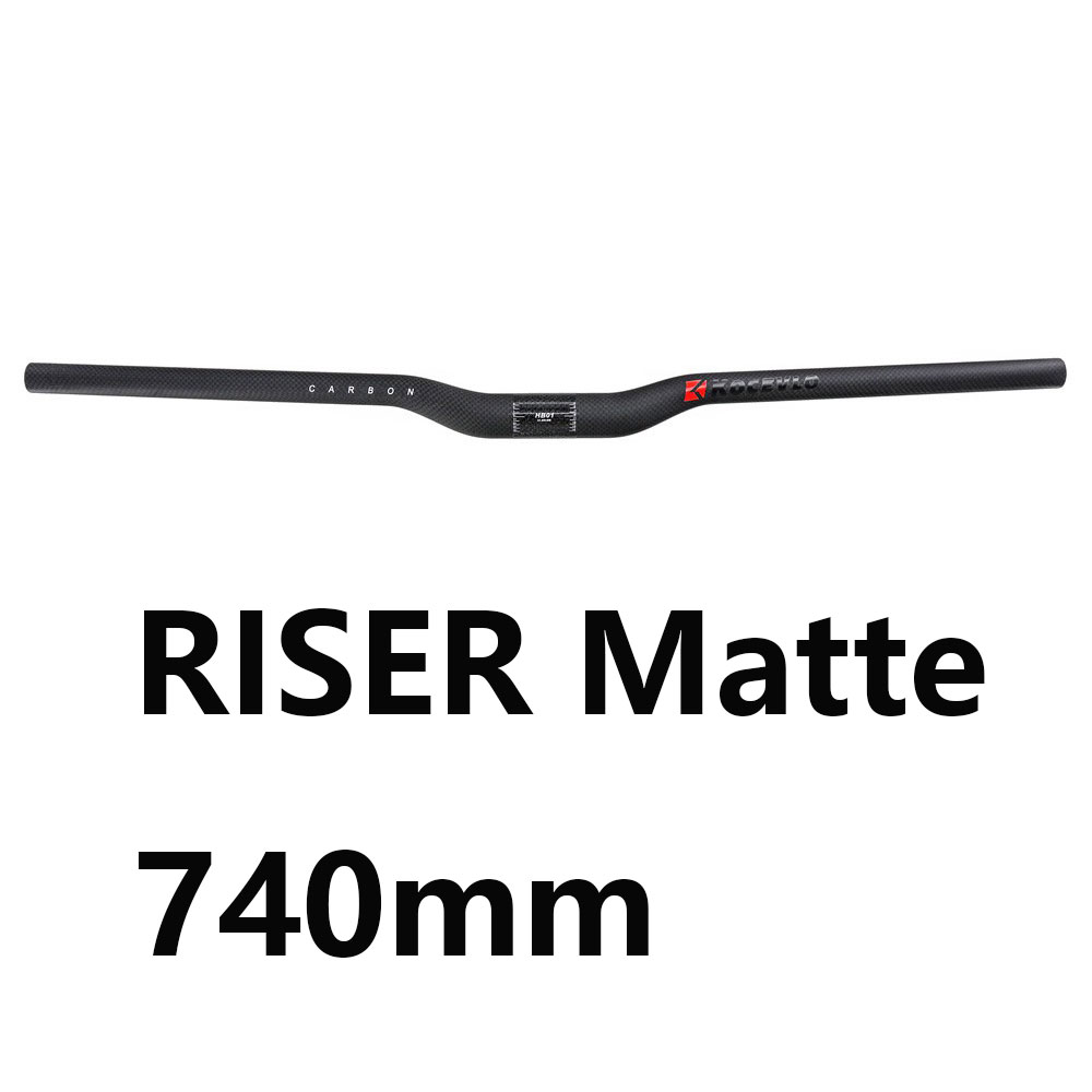 KOCEVLO-Manillar superligero para bicicleta de montaña, accesorio de carbono mate, 3k, 31,8mm: Rise Matte 740mm