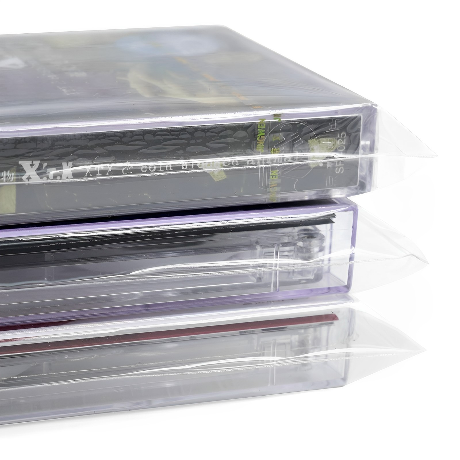 20PCS Resealable Cassette Tape Bags Clear Dust-proof Protective Outer Sleeves for Cassette Tape