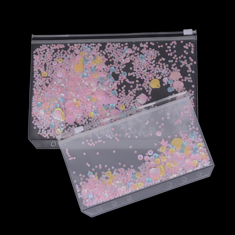 Sac en PVC Transparent, classeur A5 et A6, pochette à feuille lâche le plus mignon, sacs de rangement pour planificateur d'agenda, fournitures Kawaii