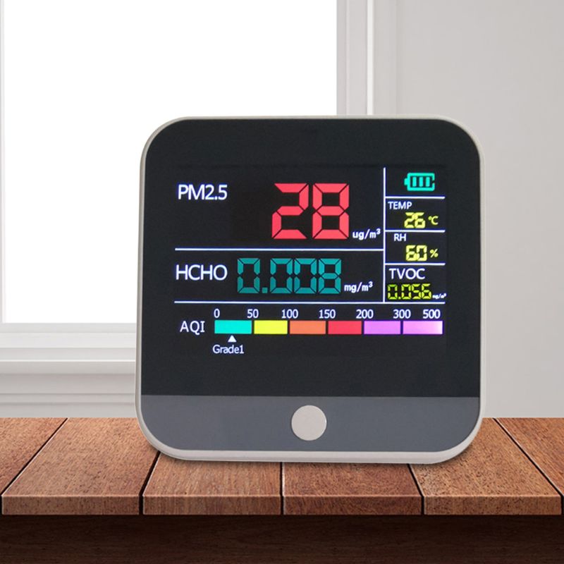LCD Digital Display Pollution Tester Home PM2.5 Formaldehyde Detector Air Monitor Dust Sensor 896B