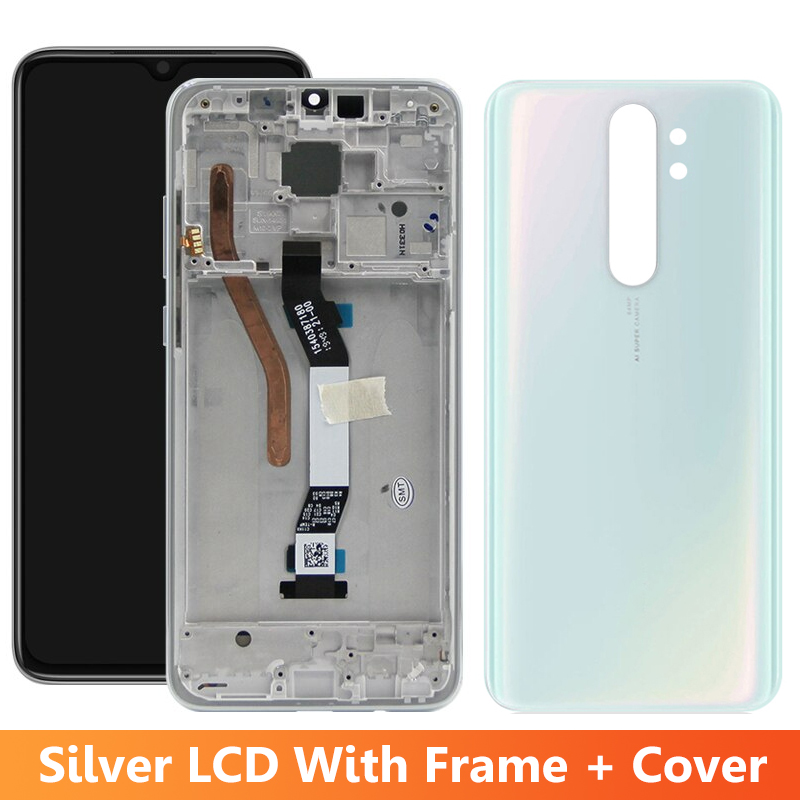 6.53" Screen for Xiaomi Redmi Note 8 Pro M1906G7I M1906G7G Lcd Display Touch Screen with Frame for Redmi Note 8 Pro Replacement: Ivory