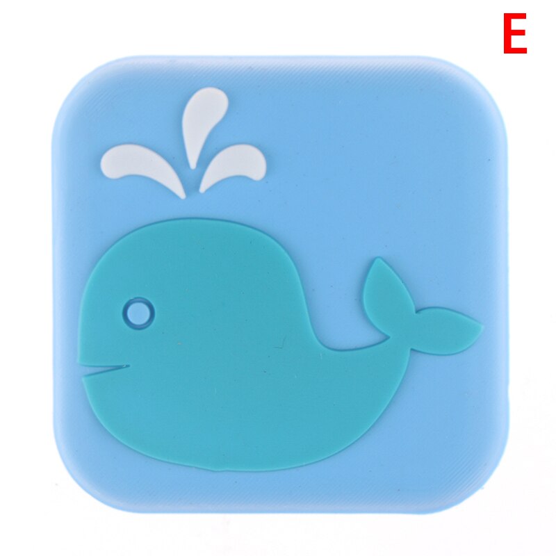 Cartoon Rubber Fender Handle Door Lock Protective Pad Protection Stickers Wall Thickening Mute Door Stopper Door Crash Pad: E