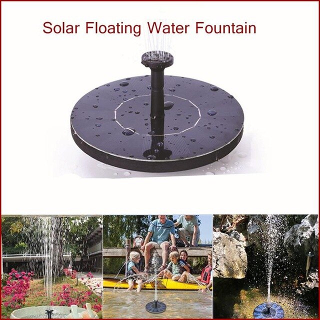 Mini Solar- Brunnen Garten Schwimmbad Teich Schwimmenden Wasser Pistole Brunnen 30-50cm Pumpe Ich bin Freien Schwimmen Schwimmbad Vogel Schlecht für freundlicher Spielzeug: Ursprünglich Titel