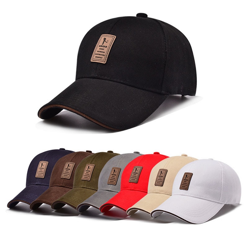 BING YUAN HAO XUAN 8 Color Adjustable Baseball Cap Men Casual Leisure Hats Solid Color Fall Snapback Summer Hat