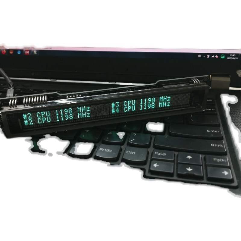 USB2VFD AIDA64 Chassis Display VFD Clock VFD AIDA64 Sub Screen Desktop Computer Sub Screen Computer Information Display