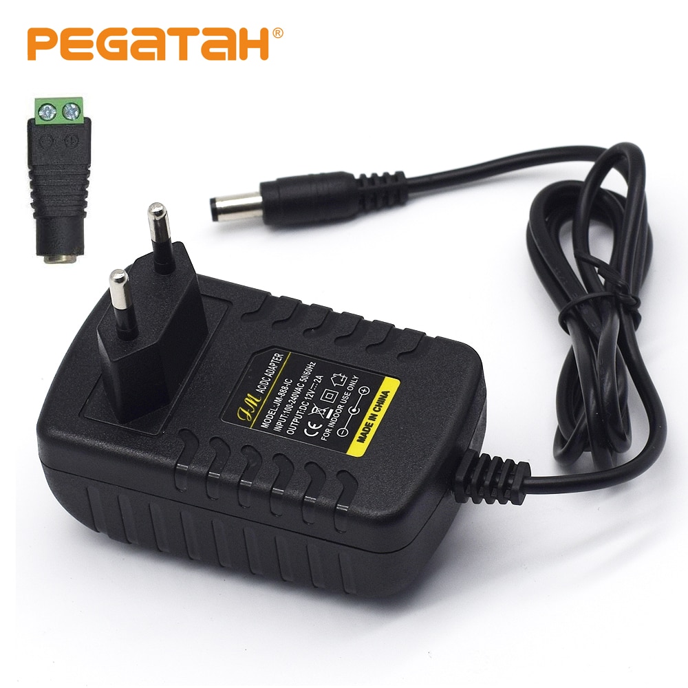 12V 2A Universal Power Adapter Supply Charger adapter Eu Us for LED light strips