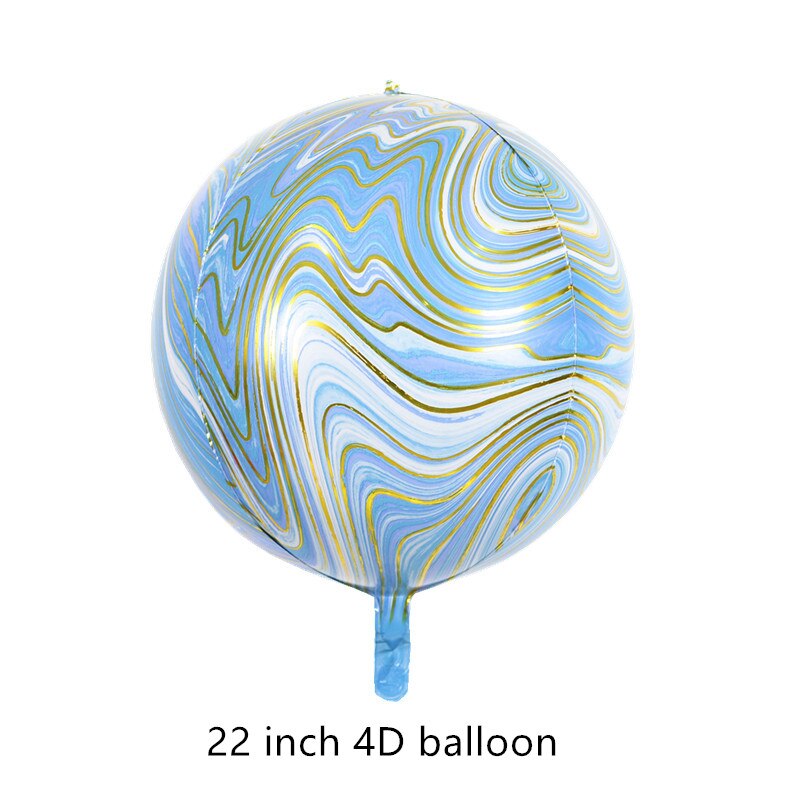 4D Zee Dier Strepen Aarde Space Nebula Kleur Strepen Aluminiumfolie Aluminium Folie Helium Ballon Romantische Partij Decoratie Bal