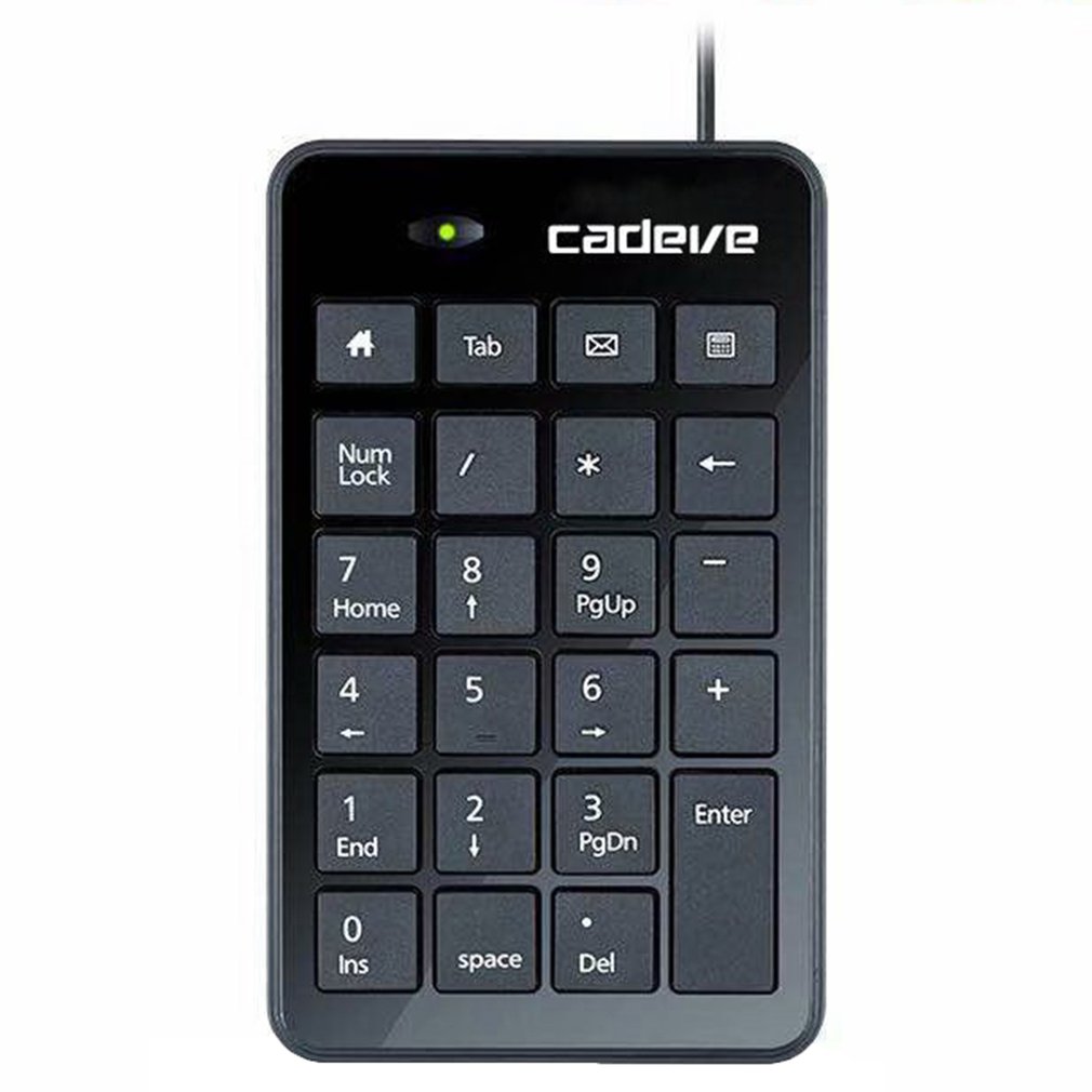 Wired Number Pad Digital Keypad Usb External Keyboard Portable Mini Financial Accounting Numeric Keypad 23 Keys