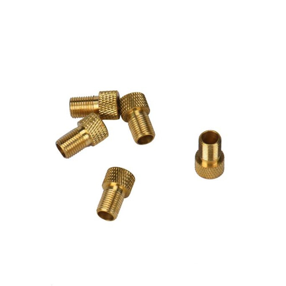 Bike Valves 2Pc Brass Adaptor Bicycle Car Valves Adapter Sealing Ring Bike Adapter Bicycle Tire Bike Connector Bicycle Valves#50
