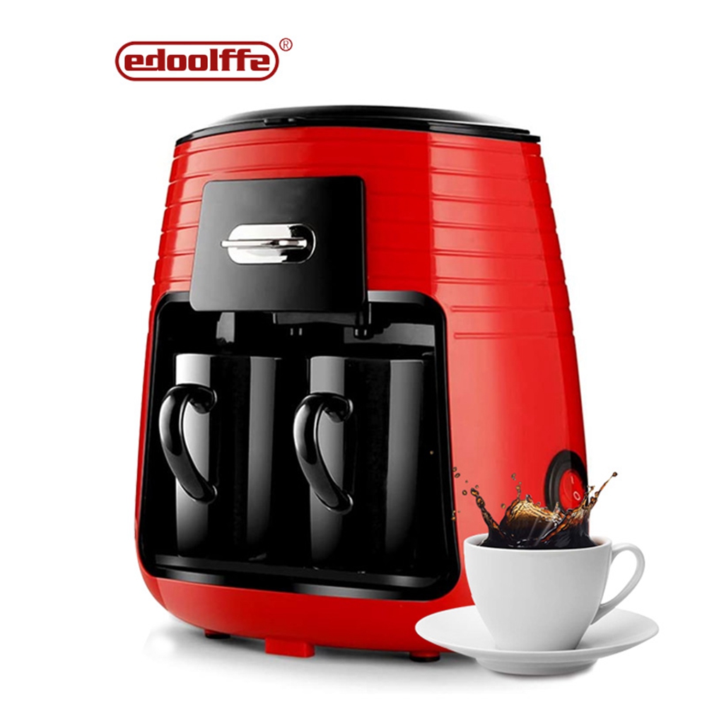 Edoolffe Electric Drip Coffee Maker Automatic Coffee Machine Tea Infuser Milk Cappuccino Coffee Coffeeware Moka Pot