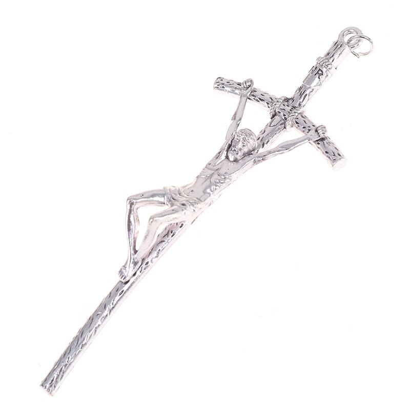 Décoration murale Antique en alliage avec croix Crucifix, jésus, Christ, catholique, église religieuse, décoration de la chapelle, pour la maison, 1 pièce