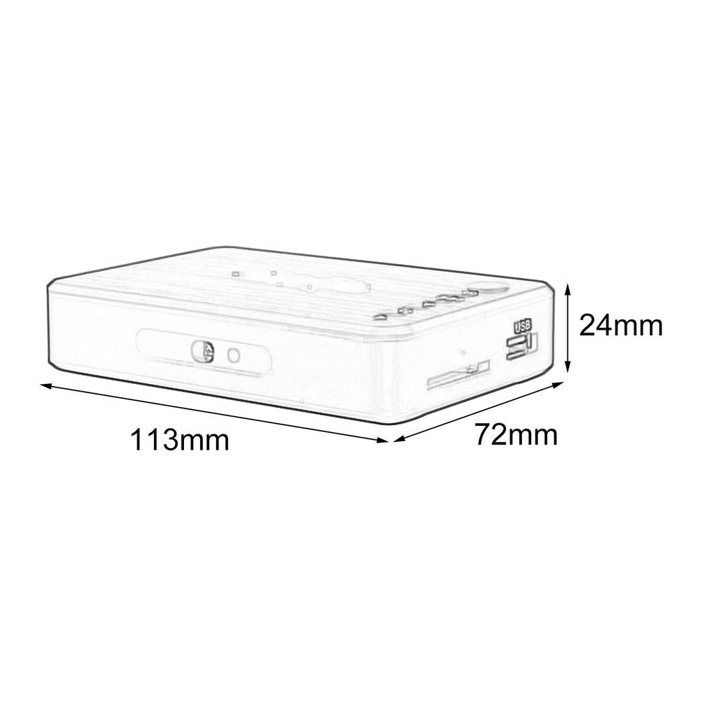 Mini reproductor de disco duro portátil, Full HD, 1920x1080, HDMI, VGA, AV, USB, reproductor Multimedia H7 para casa, coche y oficina