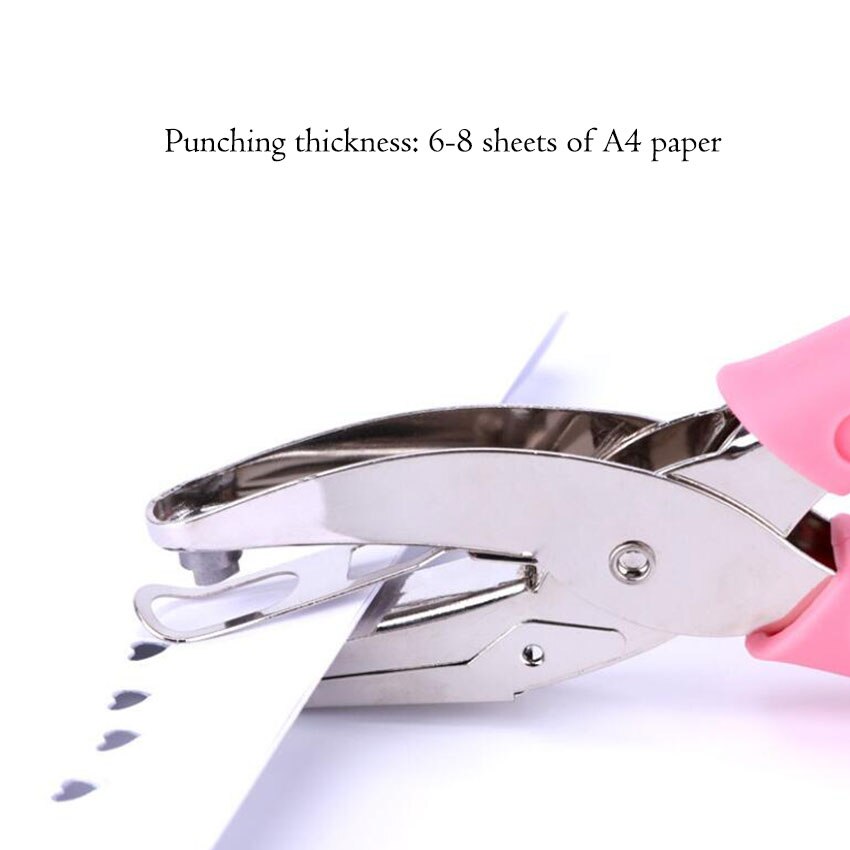 Diameter 1.5-6mm a4 papir hulmaskine cirkel kærlighed stjerne formet enkelt hul hulmaskiner gør det selv løs blade papir cutter stansemaskine