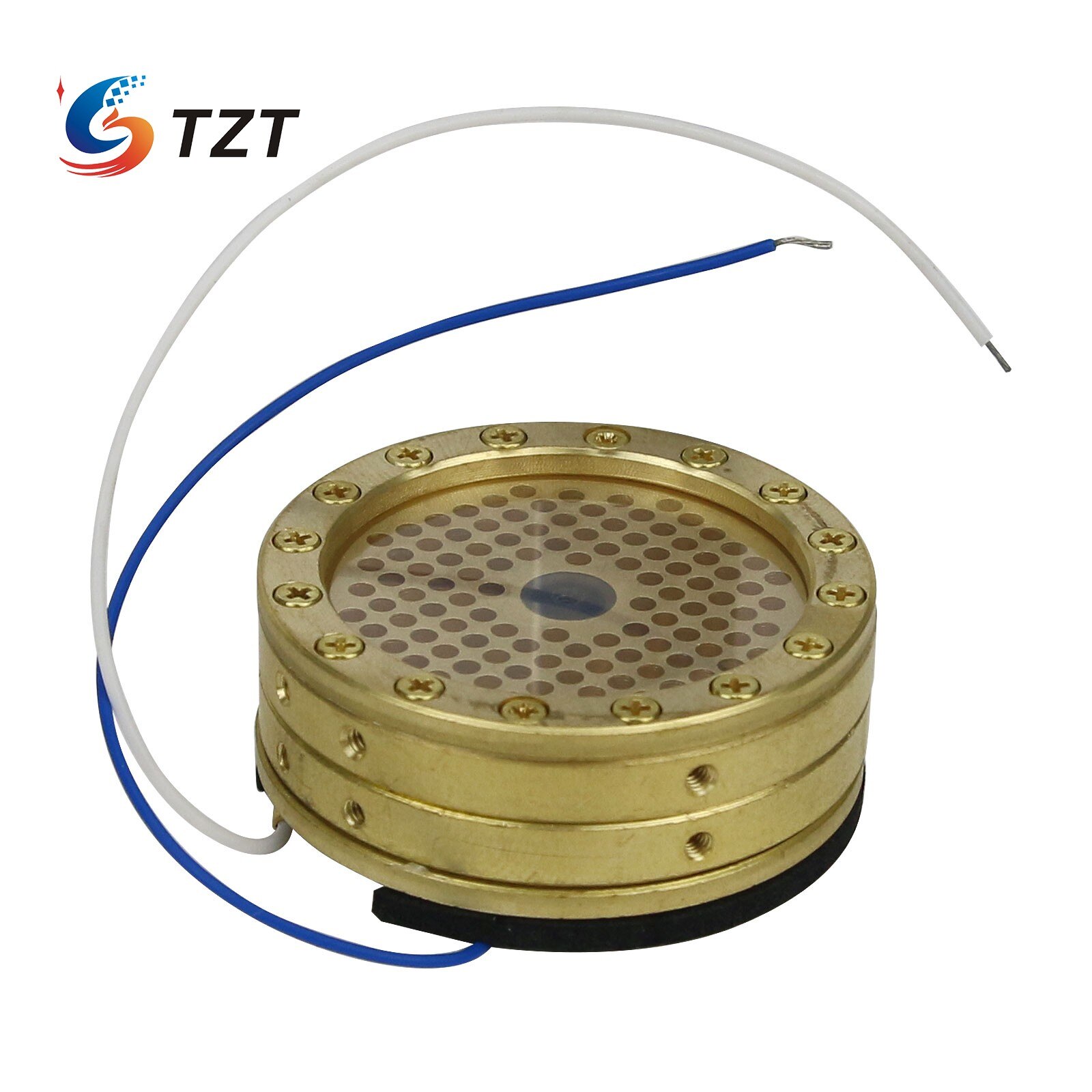 TZT 34mm Large Diaphragm Condenser Mic Capsule Cartridge Core Microphone Capsule Single-sided Gold-plated