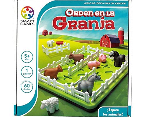 Smart Games-Order Op Boerderij, Educatief Spel, Kinderen Speelgoed, Multicolor (Lúdilo SG091ES)