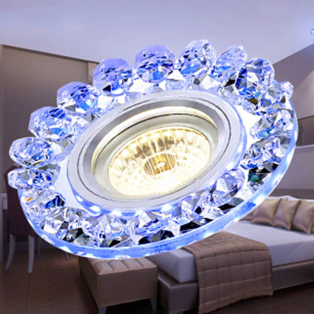COB LED Plafondlamp Innerlijke Warm Wit + Zijdige Blue Ronde Eenvoudige Decoratie Thuis Lamp voor Eetkamer Woonkamer Brand