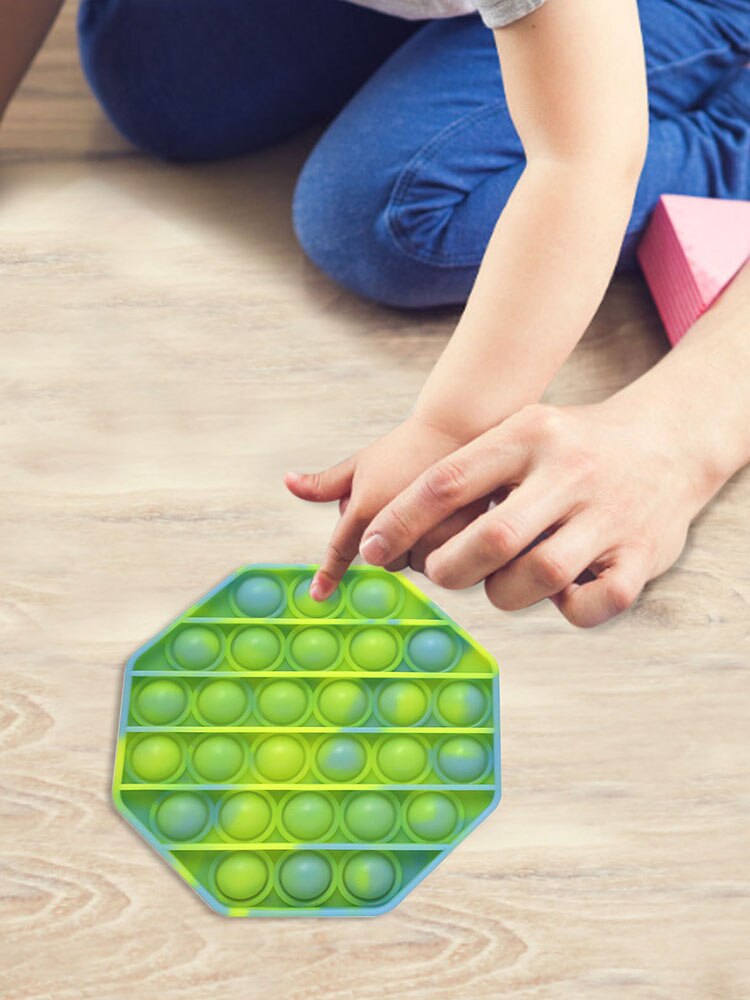 Unzip Toys Glow In The Dark Popit Bubble Sensory Toy Night Luminous Stress Reliver Toy Autism Needs Squishy Stress Reliever