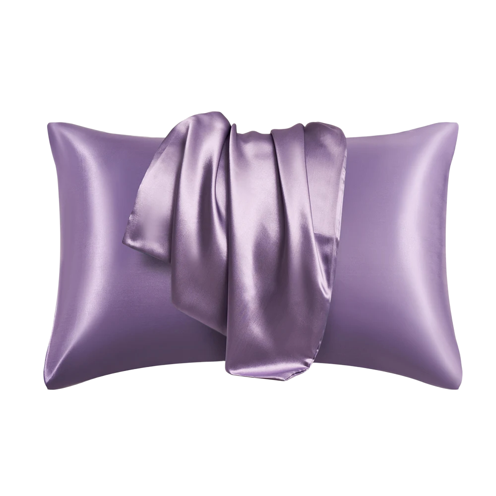 Pillowcase Silk Pillow Cover Silky Satin Hair Beauty Pillow case Comfortable Pillow Case Home Decor wholeStandard/Queen 1PC
