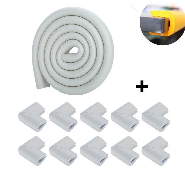 U Shape Baby Safety Equipment Glass Table Edge Strip Corner Protector Home Furniture Child Protection Guards Cover with Tape