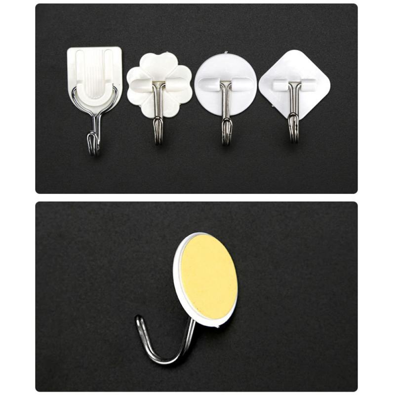 forte auto Adesivo Porta Appendiabiti Da Parete Tazza di Aspirazione ventosa Attaccapanni appendiabiti Risparmiatore Dello Spazio Impermeabile per La Cucina Bagno