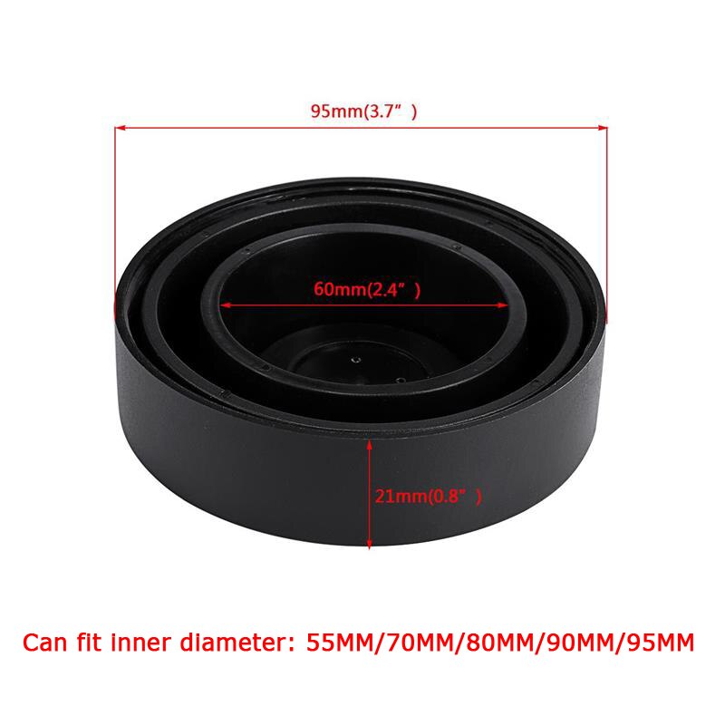Oslamp 1 Pair HID/LED Headlight Housing Dust Covers Rubber Waterproof Dustproof Headlamp Seal Dust Cap Car Styling Accessories: Gold