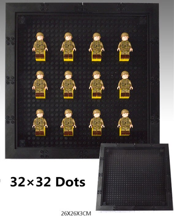 Dubbi Blocchi di Costruzione minifig Che Mostra Photo Frame no minifig Giocattoli ninjag0o Educativi Compatibile Con NOTA di MARCA per il regalo: 32-32 black