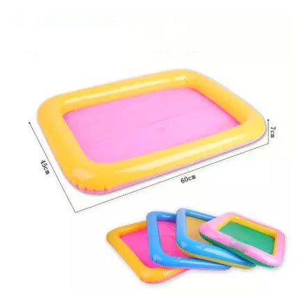 60*45cm Innen Magie Spielen Sand Kinder Spielzeug Mars Raum Aufblasbare Sand Tablett Zubehör Kunststoff Mobilen Tisch