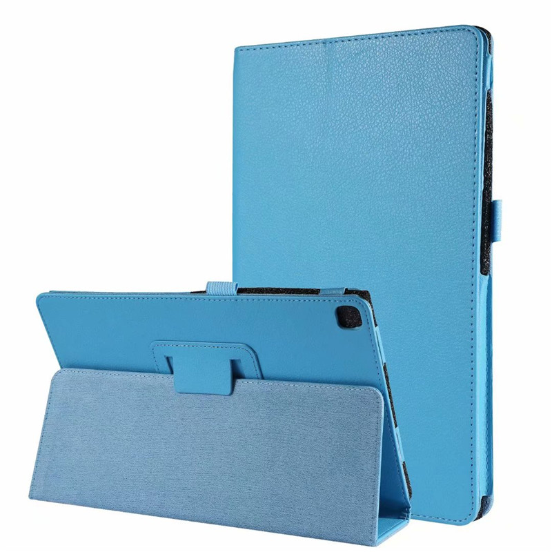 Pu Leather Case for Samsung Galaxy Tab A SM-T510 SM-T515 T510 T515 Tablet cover Stand Case for Tab A 10.1'' Funda Case: 01 Light Blue