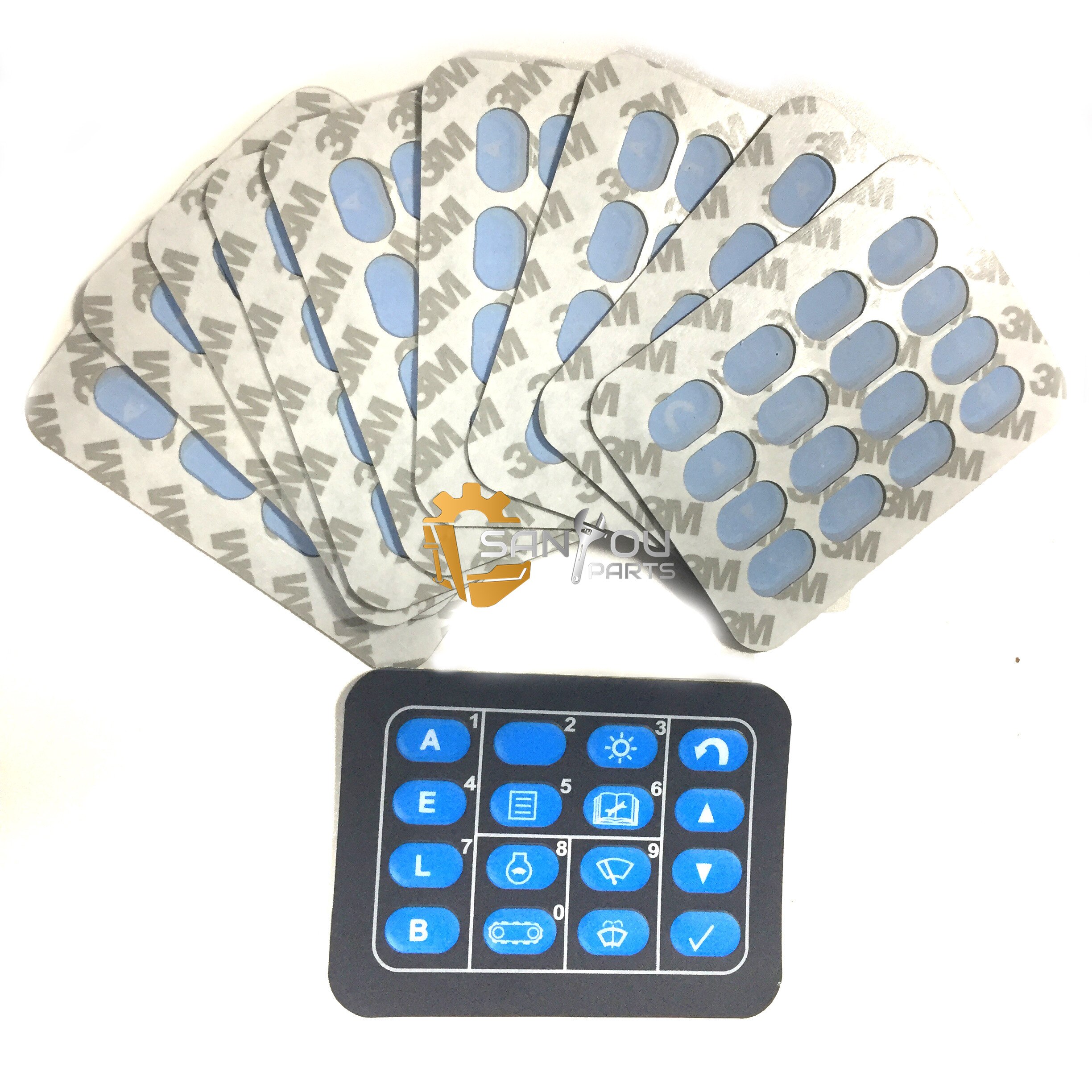 PC200-7 sticker PC200-7 Monitor Keypad Stickers 7835-12-3007 monitor surface for Komatsu excavator