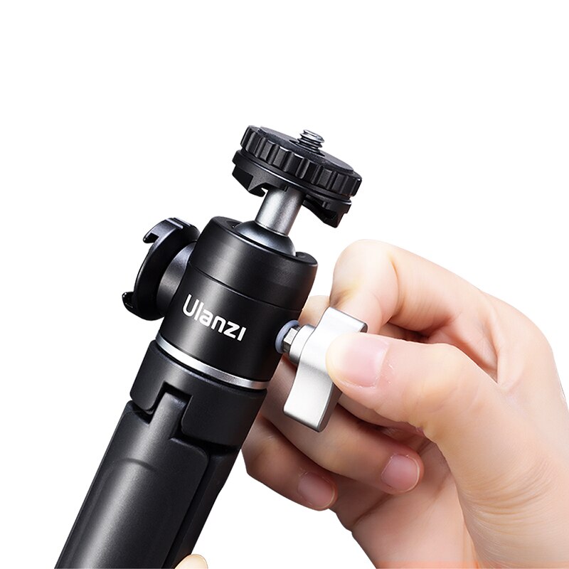 Ulanzi u-vlog lite utdragbar dubbel kallsko kulhuvud volg stativ för smart telefon sony canon nikon dslr kameratillbehör