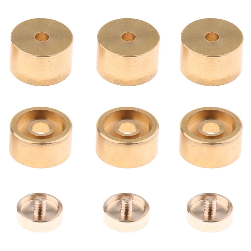 TOP1 Set Trumpet Valve Finger Buttons Trumpet Parts Accessories Musical Instrument Accessories for Trumpet -Golden: Default Title