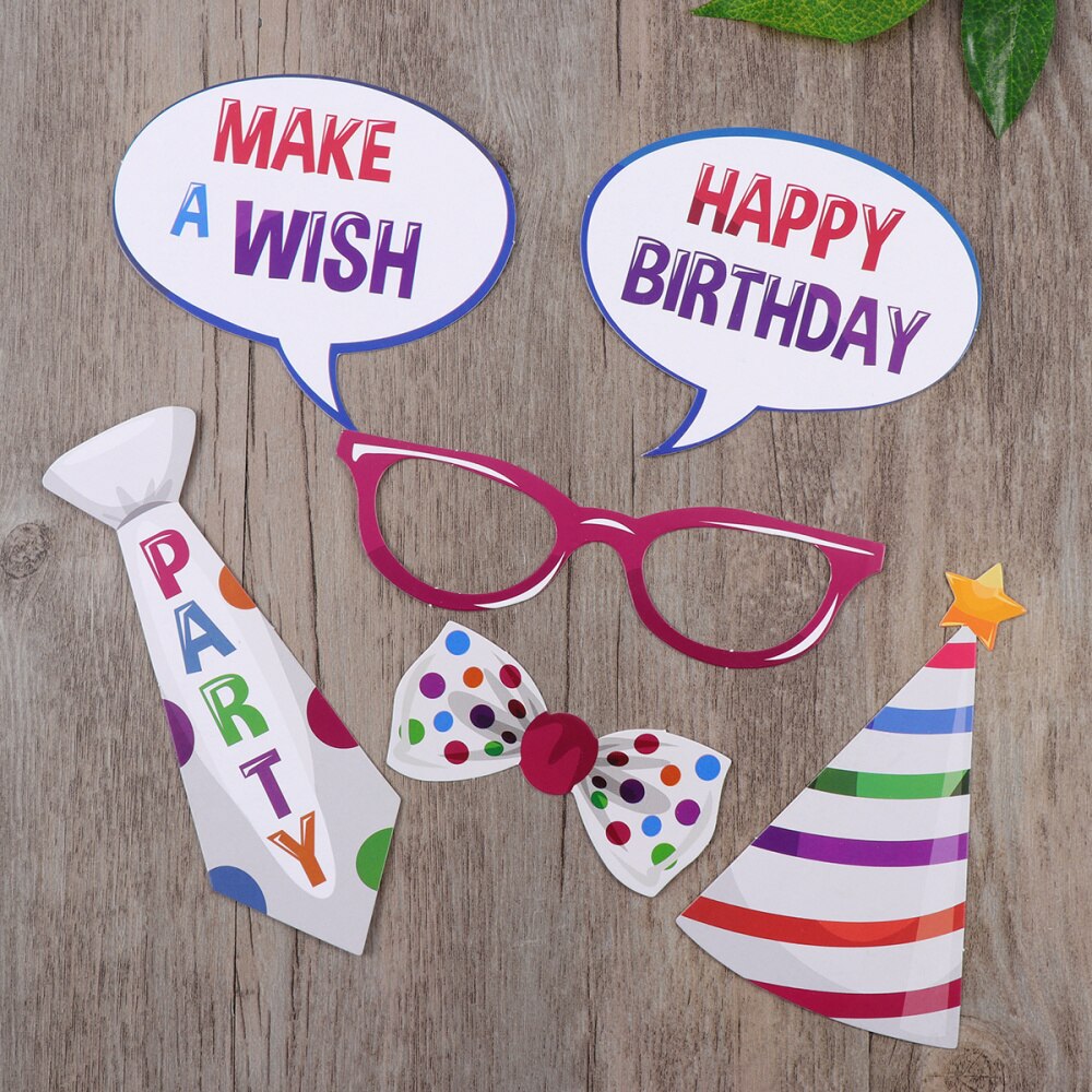 22 Pcs Photo Booth Props Funny Birthday Decor for Celebrating Birthday