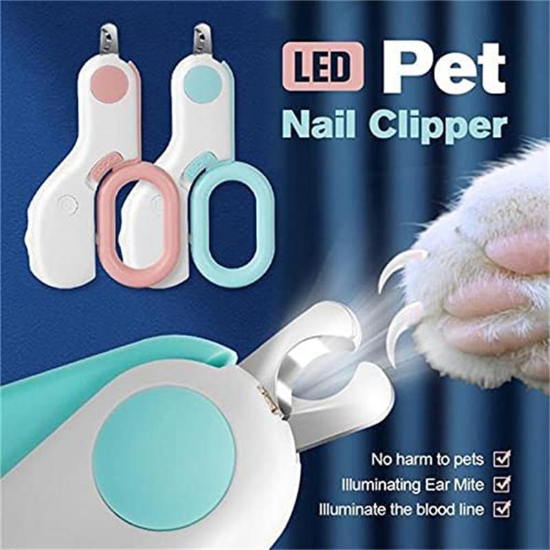 Cat Dogs Nail Clipper Cutter With Led Light Scissors, Suit for Dog Grooming Tool Trimmer Pet Nail Clippers Products