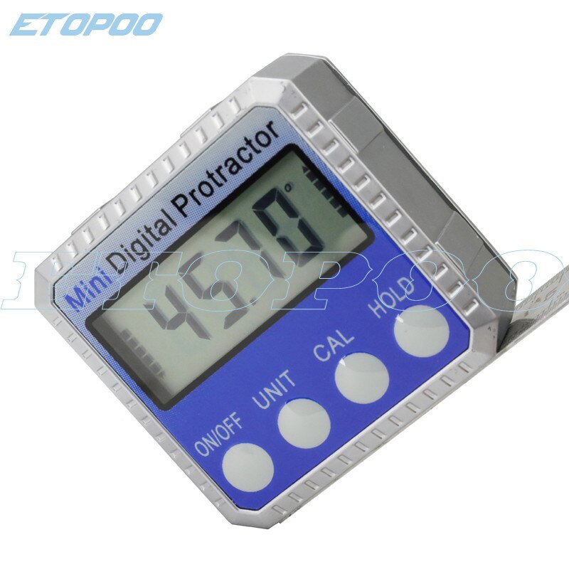 360 Graden Hoek Gradenboog Universal Bevel Box Mini Elektronische Digitale Gradenboog Inclinometer Tester Meetinstrumenten