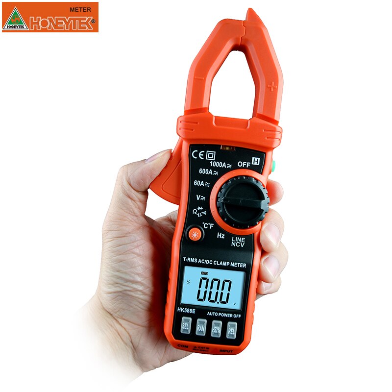 True RMS Digital multimeter dc current clamp meter esr capacitor tester auto range clamp multimeter