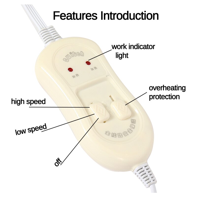 150X180Cm 220V Elektrische Deken Temperatuur Verstelbare Verwarming Deken Tapijten Verwarmde Mat Winter Dubbele Body Warmer Bed matras