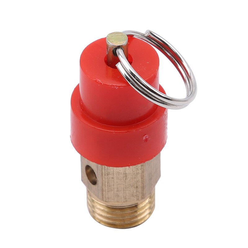 G1/4 compresseur d'air soupape de décharge chapeau rouge main tire la soupape de sécurité 1.5cm de diamètre pour tuyaux/récipients à pression