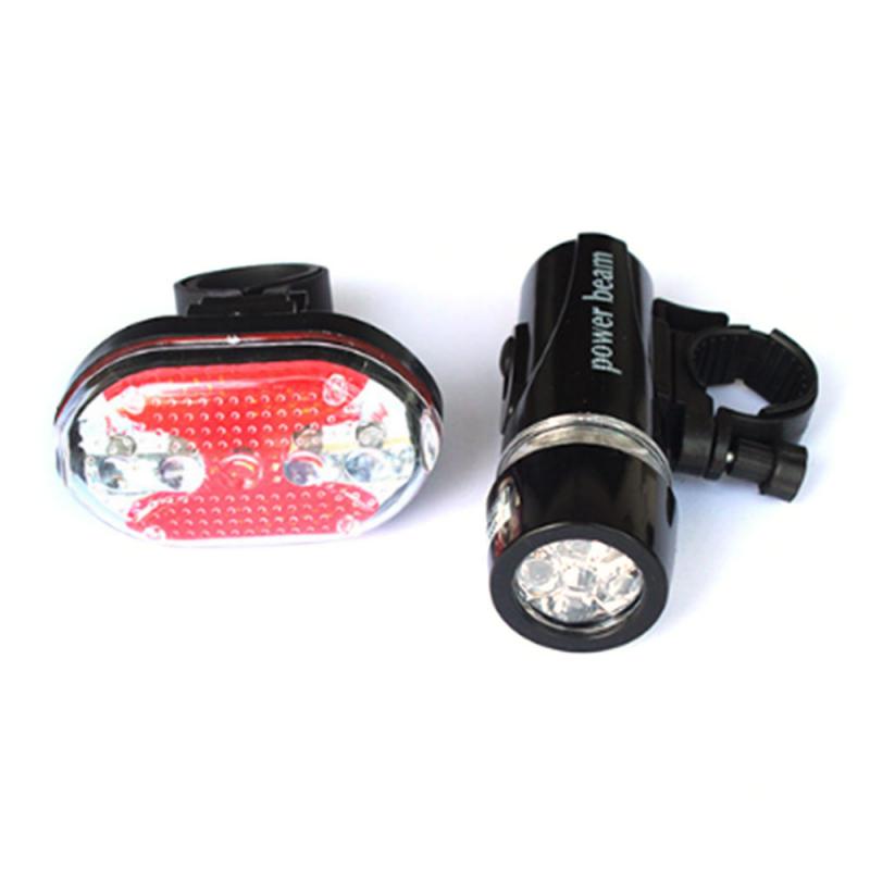 Fahrrad Licht Oval Rücklicht Bausatz Wasserdicht 5 LED Fahrrad Scheinwerfer Vorne Taschenlampe LED Rücklicht Hinten Licht