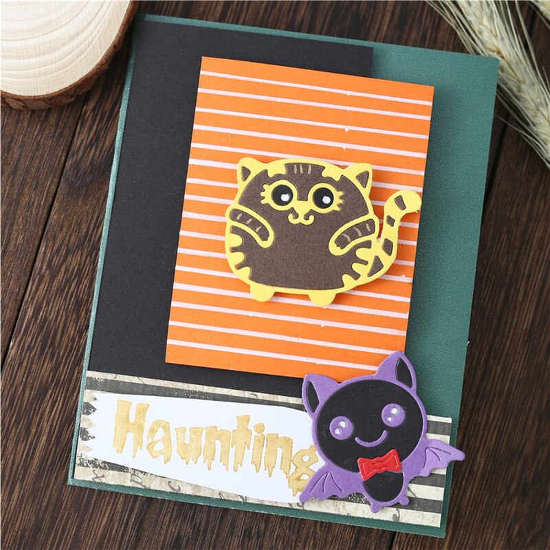 Kokorosa Halloween Sterft Dier Metalen Stansmessen voor Card Making Scrapbooking Embossing Cut Kaars Craft Sterft