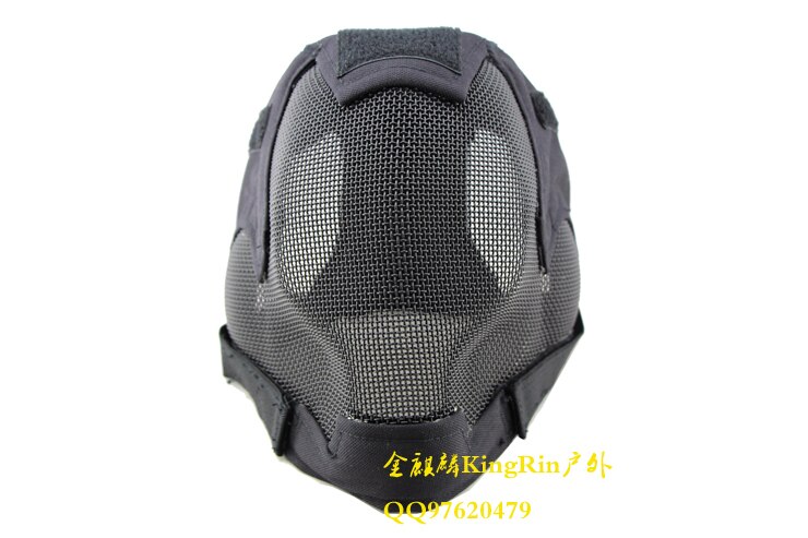 Duty Volgelaatsmasker Een grade staal mesh beschermende masker beschermende masker oor V6 zwart