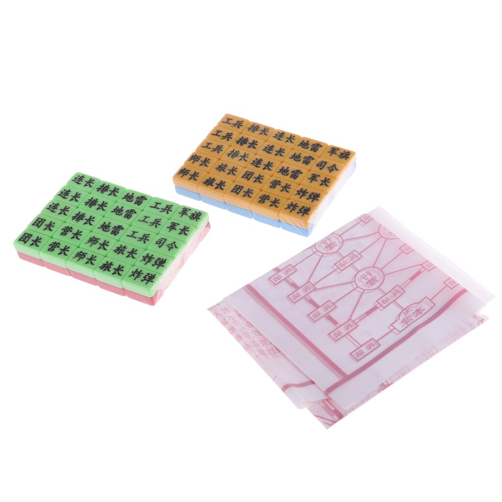 Portable Plastic Chinese Four Side War Chess Set Chess And Pieces Chessboard