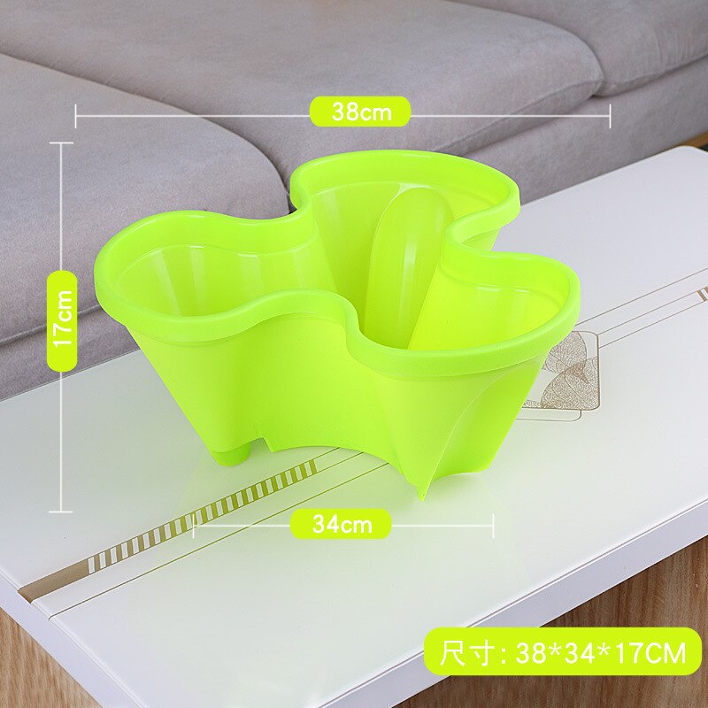 Flowepot Multilayer Stacking Cultivation Pot Vegetable Melon Fruit Strawberry Planting Pot - 1pc Tray Pot: GREEN 1PCS