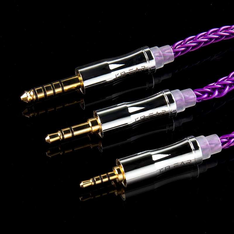 KBEAR Enma 8Core Furukawa Original PCUHD OFC Upgrade Cable 2.5/3.5/4.4mm With 2Pin/MMCX Connector For KBEAR LARK KS2 IEMS