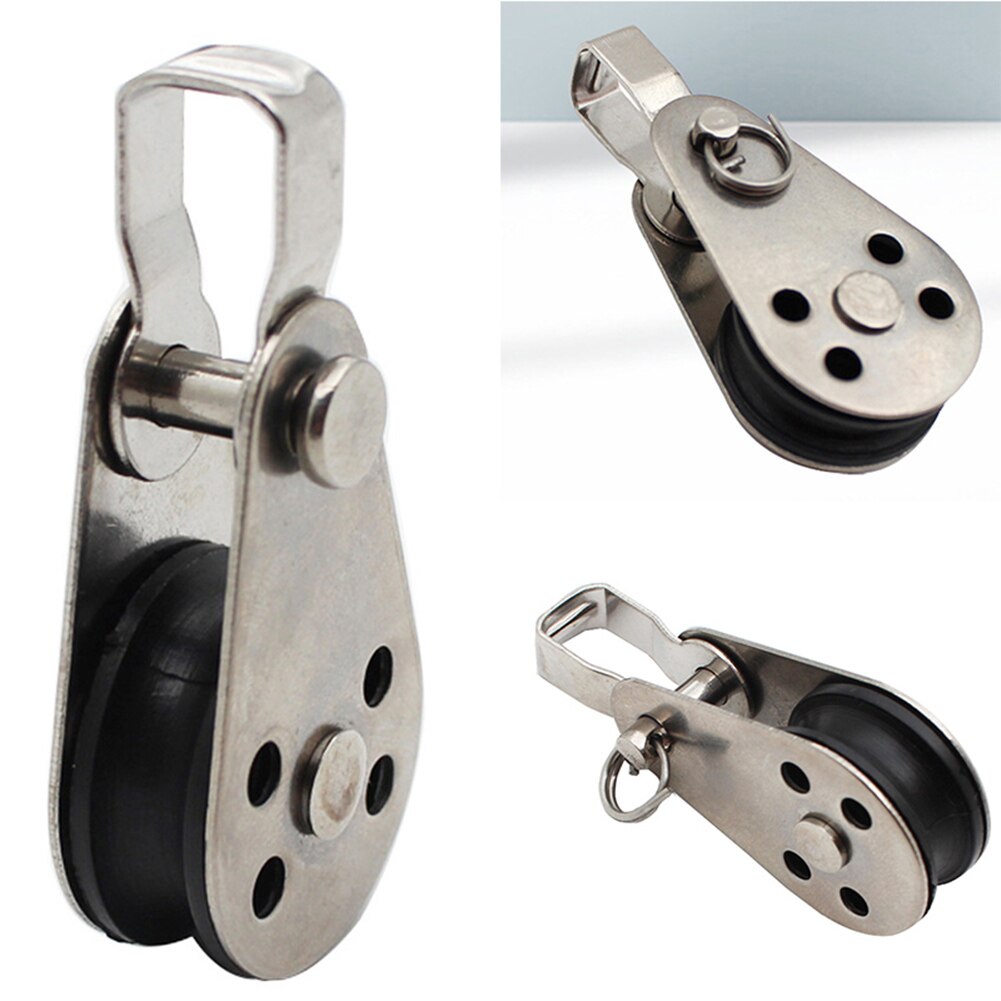 Katrol Touw Katrol Swivel Type Rvs Katrol Met Ring Gesp Nominale Diameter 8Mm Dragende