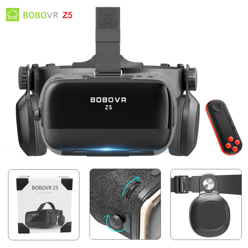 Bobovr Z4 Update Bobo Vr Z5 120 Fov 3D Kartonnen Helm Virtual Reality Bril Headset Stereo Voor 4.7-6.2 'Mobiele Telefoon