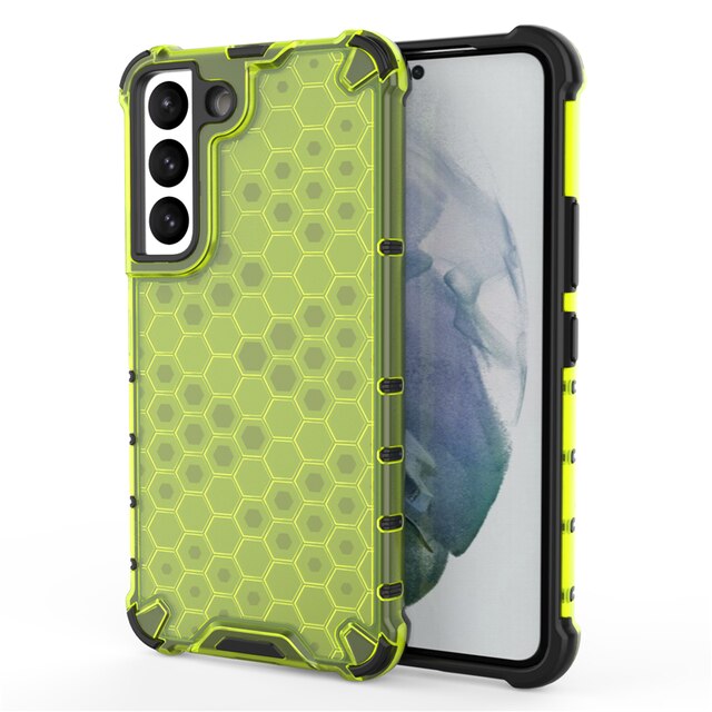For Samsung Galaxy S22 Ultra 5G Case Shockproof Hybrid Armor Bumper Transparent Phone Case For Samsung S22 Ultra S22+ Back Cover: For S22 Plus / green