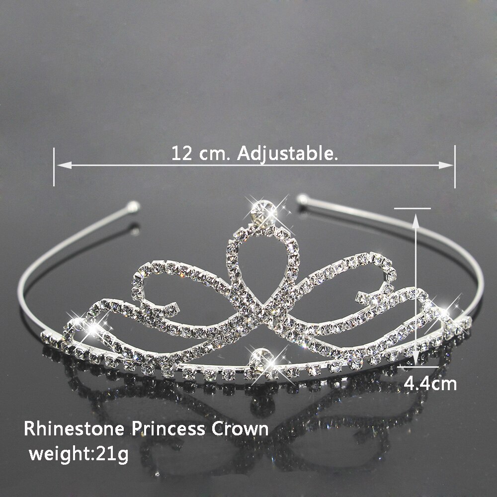 Ainameisi brude prinsesse krone bryllup diademer hår smykker rhinsten pandebånd piger børn tiara hår tilbehør