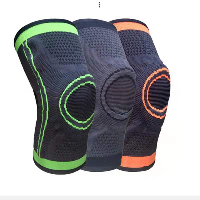 Rodillera deportiva elástica de compresión para hombre, equipo de Fitness, ajustable, transpirable, estabilizador de rodilla