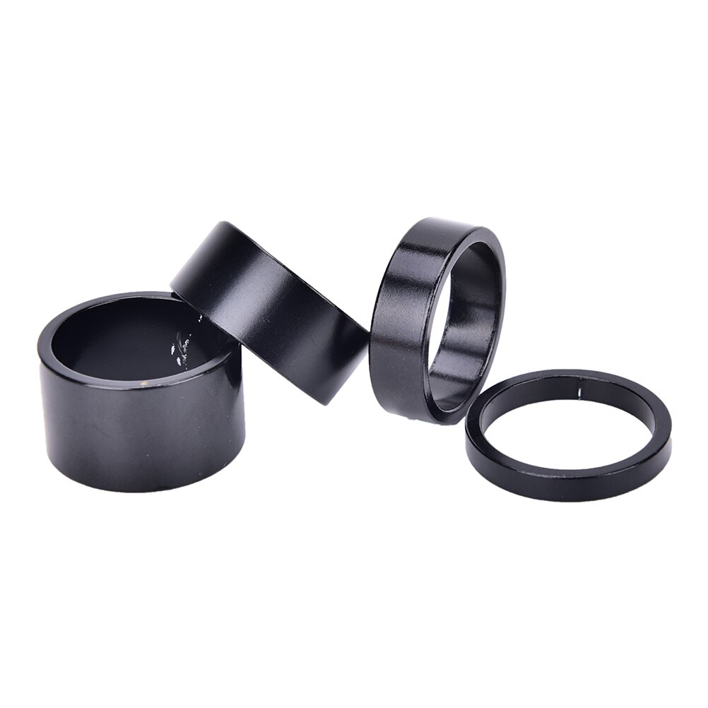 Alumiinihaarukka aluslevy metalliseos kuulokkeet varsi spacer maantiepyörä 4 kpl/setti 5/10/15/20mm 28.6mm korkki mtb pyöräilyyn
